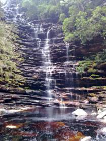 A maravilhosa Cachoeira do Fundão, no Canyon do 21, em Lençóis, na Chapada Diamantina - BA